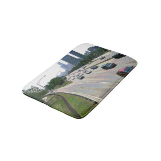 Chicago Traffic in Sandstone Bath Mat