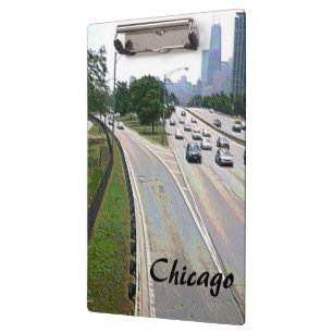 Chicago Traffic in Sandstone Clipboard