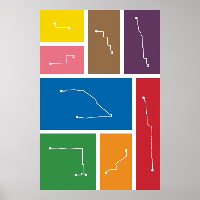 Chicago - Transit Palettes Poster (Front)