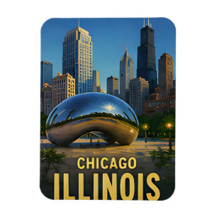 Chicago United States American City Exploration 🌴 Magnet