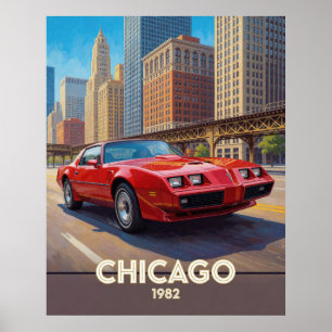 Chicago Urban Performance Drive 1982 Illinois Poster