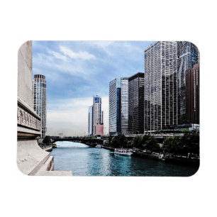 Chicago - View From Michigan Avenue Bridge Magnet