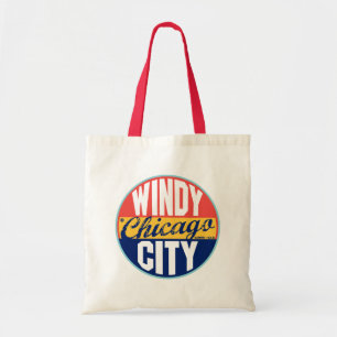 Chicago Vintage Label Tote Bag