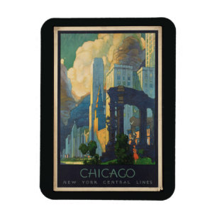 Chicago Vintage Reise Magnet