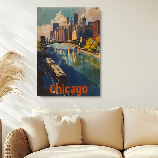 Chicago Vintage Travel Poster (Creator Uploaded)