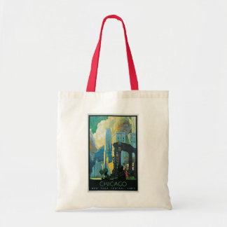 "Chicago" Vintage Travel Poster Tote Bag