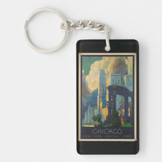 Chicago Vintage trip Key Ring