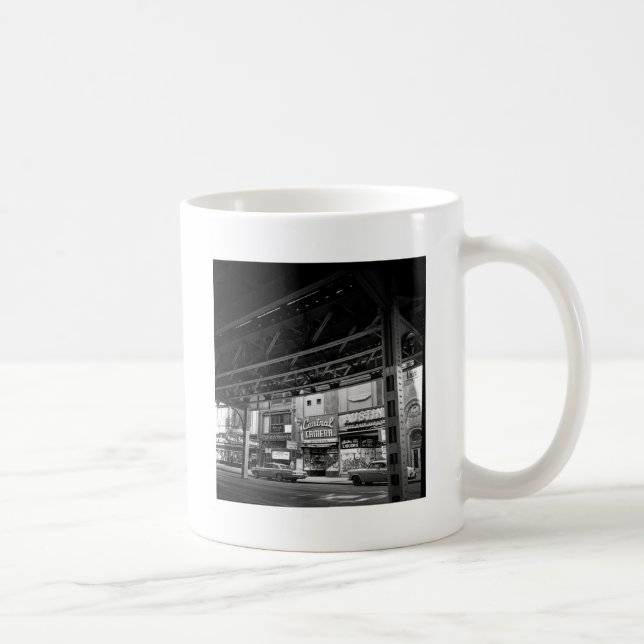 Chicago Wabash Avenue May 1961 Central Camera Cars Coffee Mug (Right)