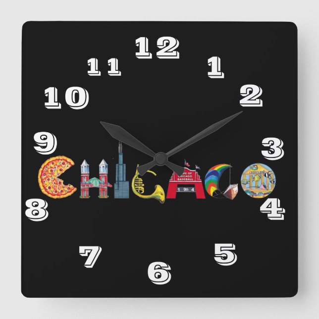 Chicago Wall Clock (Front)