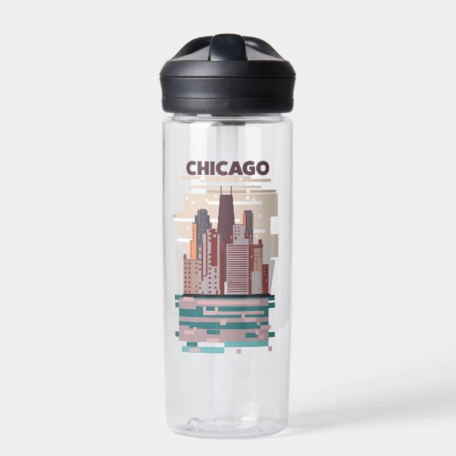 Chicago Water Bottle (Front)