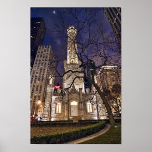 Chicago Water Tower Poster