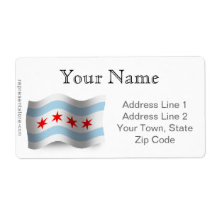 Chicago Waving Flag