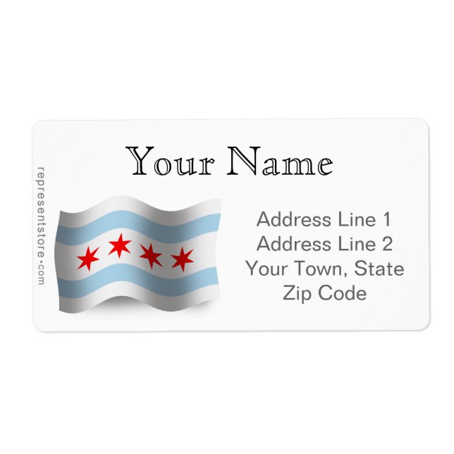Chicago Waving Flag (Front)