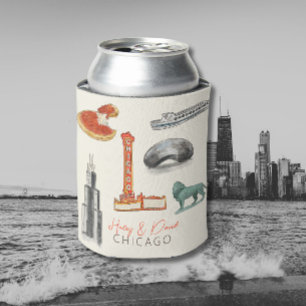 Chicago Wedding Can Cooler
