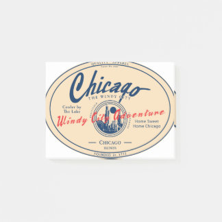 Chicago Windy City Adventure Post-it Notes