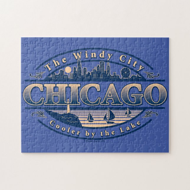 Chicago Windy City Jigsaw Puzzle (Horizontal)