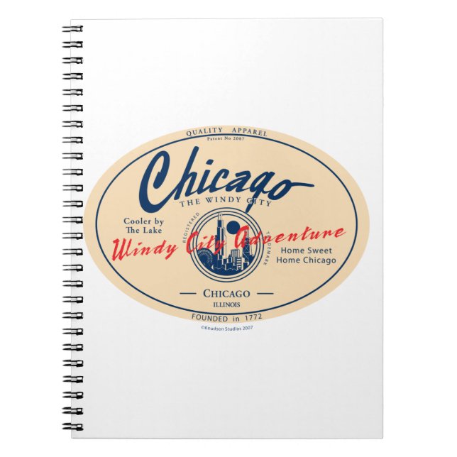 Chicago Windy City Notebook (Front)