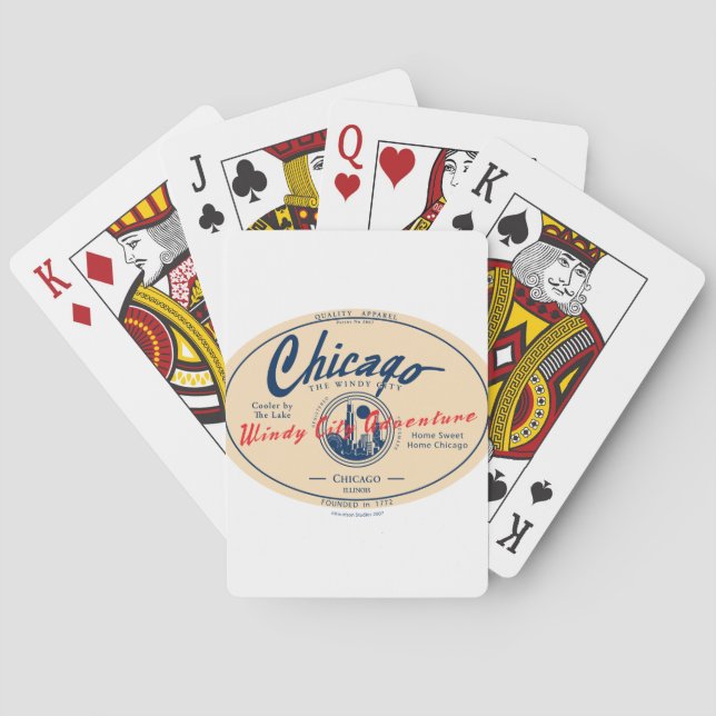 Chicago Windy City Playing Cards (Back)