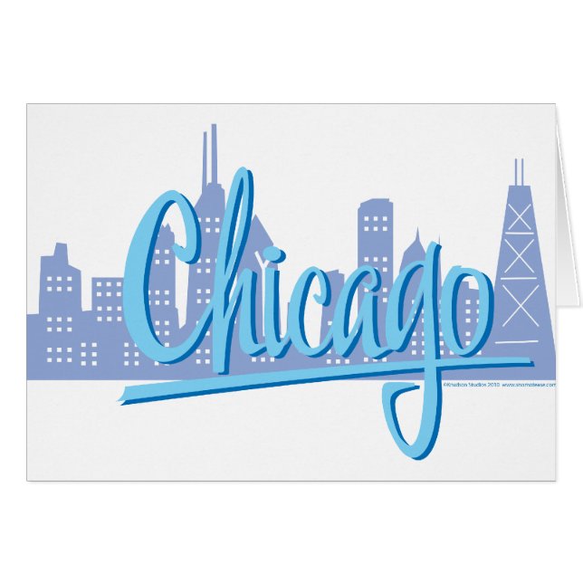 Chicago Windy City Skyline (Front Horizontal)