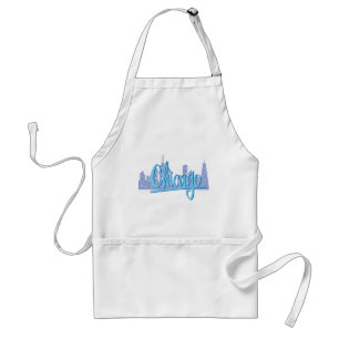 Chicago Windy City Skyline Standard Apron