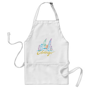Chicago Windy City Skyline Standard Apron