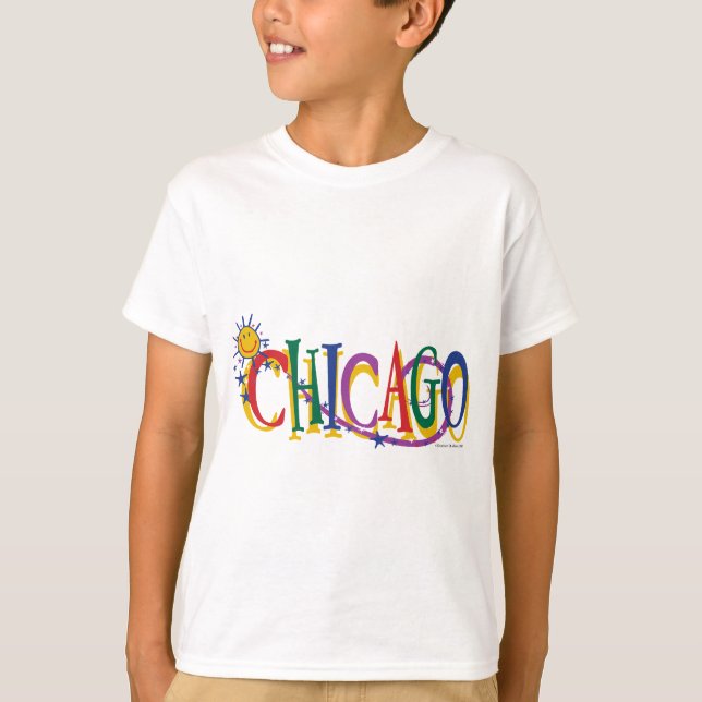 Chicago-With-SUn---KIDS T-Shirt (Front)