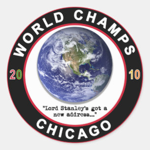 CHICAGO WORLD CHAMPS CLASSIC ROUND STICKER