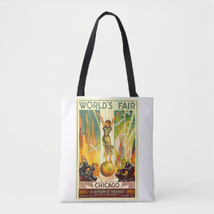 Chicago World's Fair 1933 Century of Progress Tote Bag