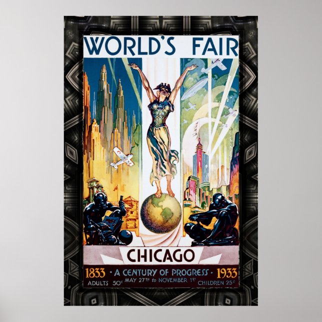 Chicago World's Fair 1933 Poster (Front)