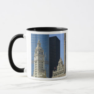 Chicago, Wrigley Building with Trump Hotel & Mug