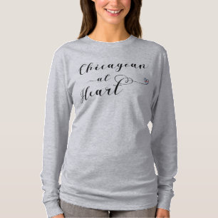 Chicagoan At Heart Tee, Chicago T-Shirt