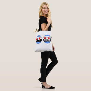 chicaGOggles two sided tote bag