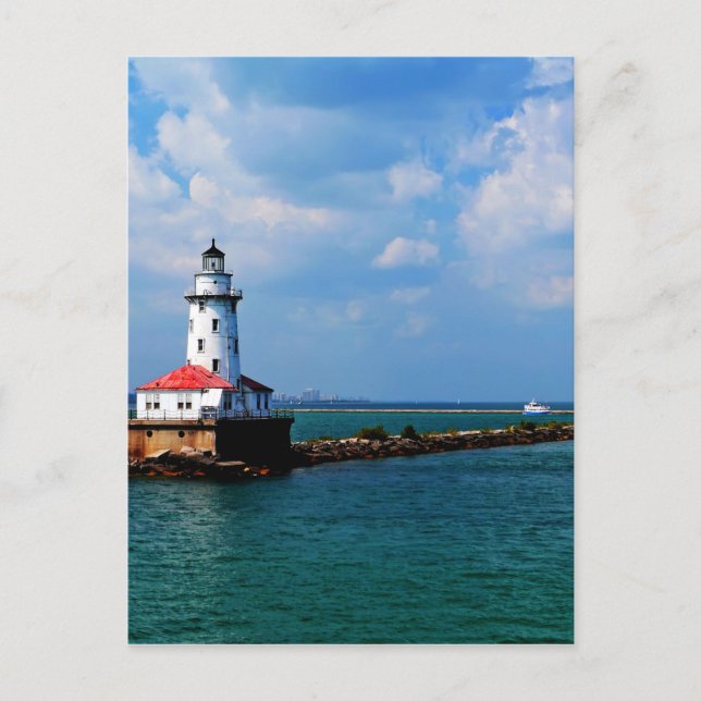 Chicago's Lighthouse Postcard (Front)