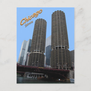 Chicagos Marina Towers Postcard