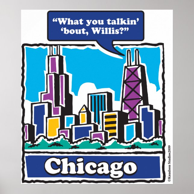 Chicago's Willis Tower Poster (Front)