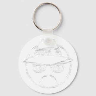 Chicana rides low text lowrider key ring