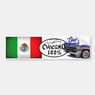 CHICANO 100%  STICKER  2