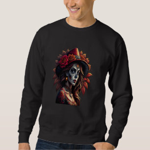 Chicano Chicana La Raza Barrio Tattoo Art Death 11 Sweatshirt