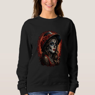 Chicano Chicana La Raza Barrio Tattoo Art Death 12 Sweatshirt