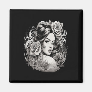 Chicano Chicana La Raza Barrio Tattoo Art Death _2 Magnet