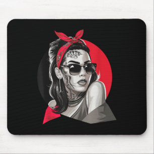 Chicano Chicana La Raza Barrio Tattoo Art Death _4 Mouse Pad