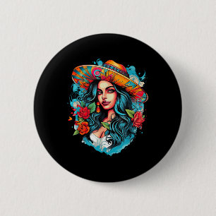 Chicano Chicana La Raza Barrio Tattoo Art Death _7 6 Cm Round Badge