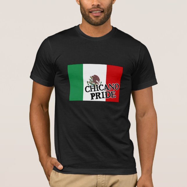 Chicano Pride Mexican Flag T-Shirt (Front)