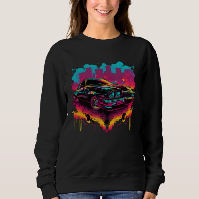 Chicano Soul Lowrider Oldies Car Clothing Low Slow Sweatshirt (Front)