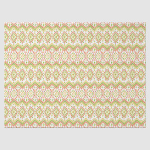 Chicc Ethnic Ikat Pattern on White to Customise Tissue Paper