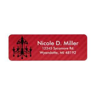 Chich Chandelier Return Address Labels