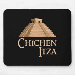 Chichen Itza And Pyramid For Summer Archeological  Mouse Pad