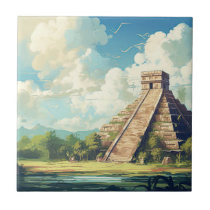 Chichen Itza Ceramic Tile