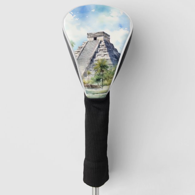 Chichen Itza Golf Head Cover (Front)