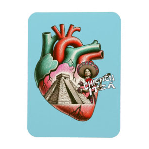 Chichén Itzá Mayan Pyramind Mexico Souvenir Magnet